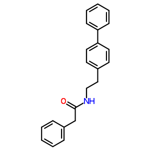 2-苯基-N-[2-(4-苯基苯基)乙基]乙酰胺结构式_19177-57-2结构式