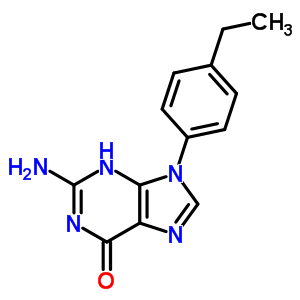 2-氨基-9-(4-乙基苯基)-3H-嘌呤-6-酮结构式_19188-44-4结构式