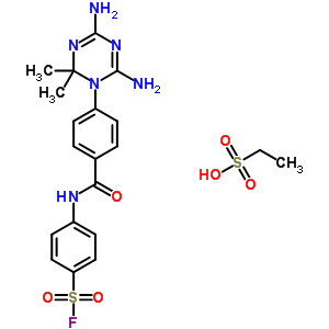 4-[[4-(4,6-Diamino-2,2-dimethyl-1,3,5-triazin-1-yl)benzoyl]amino]benzenesulfonyl fluoride Structure,19188-60-4Structure