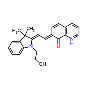 8(7H)-quinolinone,7-[2-(1,3-dihydro-3,3-dimethyl-1-propyl-2h-indol-2-ylidene)ethylidene]- Structure,19196-28-2Structure