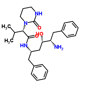 (S)-n-[(2s,4s,5s)-5-amino-4-hydroxy-1,6-diphenylhexan-2-yl]-3-methyl-2-(2-oxotetrahydropyrimidin-1(2h)-yl)butanamide Structure,192726-05-9Structure