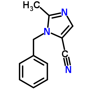 3-Benzyl-2-methyl-imidazole-4-carbonitrile Structure,19276-04-1Structure