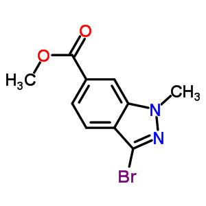 Methyl 3-bromo-1-methyl-1h-indazole-6-carboxylate Structure,192945-57-6Structure