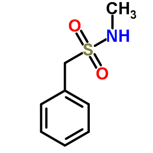 N-甲基苯甲烷磺酰胺结构式_19299-41-3结构式