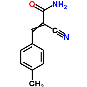 2-Cyano-3-(4-methylphenyl)prop-2-enamide Structure,19310-59-9Structure