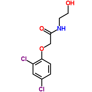 2-(2,4-二氯苯氧基)-N-(2-羟基乙基)-乙酰胺结构式_19336-18-6结构式