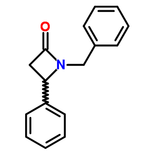 1-Benzyl-4-phenyl-azetidin-2-one Structure,19340-71-7Structure