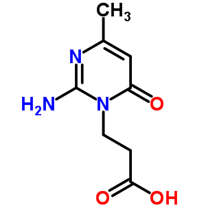 3-(2-Amino-4-methyl-6-oxo-6h-pyrimidin-1-yl)-propionic acid Structure,19675-50-4Structure