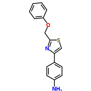 4-[2-(苯氧基甲基)-1,3-噻唑-4-基]苯胺结构式_19749-20-3结构式