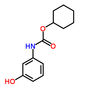 Cyclohexyl n-(3-hydroxyphenyl)carbamate Structure,19972-87-3Structure