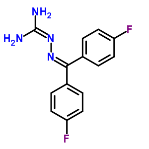 2-[Bis(4-fluorophenyl)methylideneamino]guanidine Structure,19992-67-7Structure