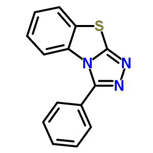 3-苯基(1,2,4)噻唑并(3,4-b)(1,3)苯并噻唑结构式_19993-96-5结构式