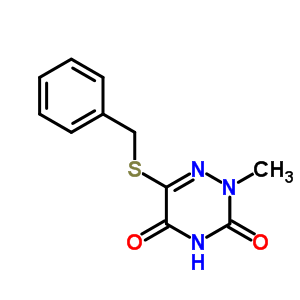 6-Benzylsulfanyl-2-methyl-1,2,4-triazine-3,5-dione Structure,20029-33-8Structure