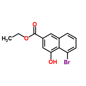 5-Bromo-4-hydroxy-2-naphthalenecarboxylic acid ethyl ester Structure,200351-75-3Structure