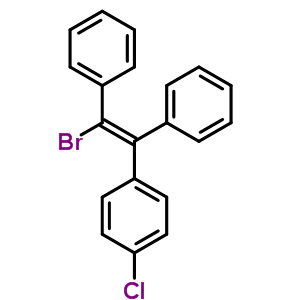 1-[(E)-2-bromo-1,2-diphenyl-ethenyl]-4-chloro-benzene Structure,20050-22-0Structure