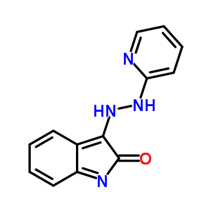 1H-indole-2,3-dione,3-[2-(2-pyridinyl)hydrazone] Structure,20144-03-0Structure