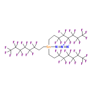 Tris(3,3,4,4,5,5,6,6,7,7,8,8,8-tridecafluorooctyl)tin azide Structure,201740-73-0Structure