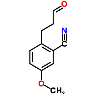 5-Methoxy-2-(3-oxopropyl)-benzonitrile Structure,20176-00-5Structure