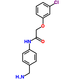 N-[4-(aminomethyl)phenyl]-2-(3-chlorophenoxy)acetamide Structure,20209-75-0Structure