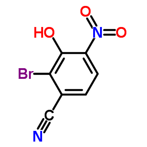 2-Bromo-3-hydroxy-4-nitro-benzonitrile Structure,203201-43-8Structure