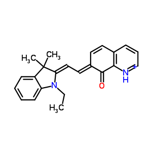 7-[2-(1-乙基-1,3-二氢-3,3-二甲基-2H-吲哚-2-基)亚乙基]-8(7H)-喹啉酮结构式_20329-53-7结构式