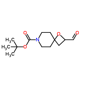 2-Formyl-1-oxa-7-azaspiro[3.5]nonane-7-carboxylic acid 1,1-dimethylethyl ester Structure,203662-57-1Structure