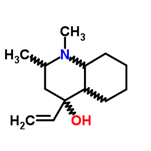 1,2-Dimethyl -4-vinyldecahydro-4-quinolinol Structure,20431-91-8Structure