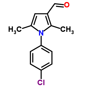 1-(4-氯-苯基)-2,5-二甲基-1H-吡咯-3-甲醛结构式_20461-26-1结构式