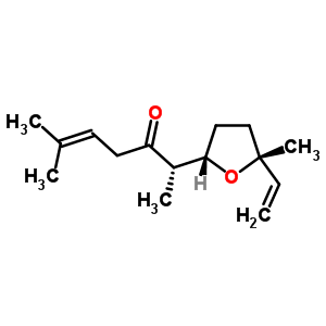 (S)-2-[(2s,5r)-5-methyl -5-ethenyltetrahydrofuran-2-yl ]-6-methyl -5-heptene-3-one Structure,20482-11-5Structure