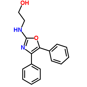 Oxazole,4,5-diphenyl -2-((2-hydroxyethyl )amino)- Structure,20503-75-7Structure