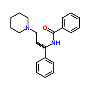 N-[1-phenyl -3-piperidinopropyl ]benzamide Structure,20537-22-8Structure