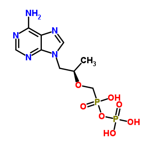 [(1R)-2-(6-aminopurin-9-yl)-1-methyl-ethoxy]methyl-phosphonooxy-phosphinic acid Structure,206646-04-0Structure