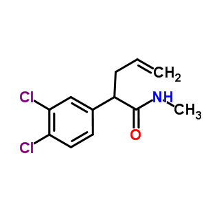 2-(3,4-Dichlorophenyl)pent-4-enoic acid n-methylamide Structure,206997-68-4Structure