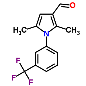 2,5-二甲基-1-(3-(三氟甲基)-苯基)吡咯-3-羧醛结构式_207233-99-6结构式