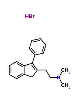 N,n-dimethyl-3-phenyl-1h-indene-2-ethanamine hydrobromide Structure,20845-65-2Structure