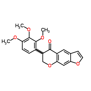 6,7-Dihydro-6-(2,3,4-trimethoxyphenyl )-5h-furo[3,2-g][1]benzopyran-5-one Structure,20848-57-1Structure