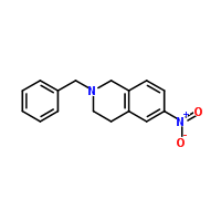 2-Benzyl-6-nitro-1,2,3,4-tetrahydroisoquinoline Structure,208589-95-1Structure