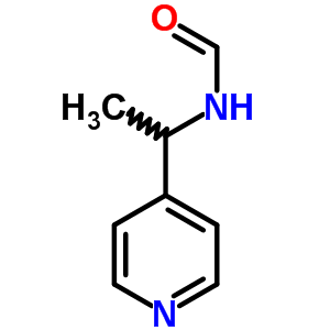 N-(1-pyridin-4-yl-ethyl)-formamide Structure,20877-38-7Structure