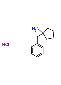 Cyclopentylamine,1-benzyl -,hydrochloride Structure,20937-44-4Structure