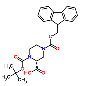 (R)-1-n-boc-4-n-fmoc-2-piperazine carboxylic acid Structure,209593-18-0Structure