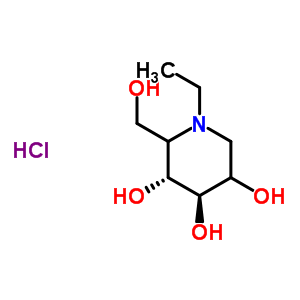 N-ethyldeoxynojirimycin hydrochloride Structure,210241-65-9Structure