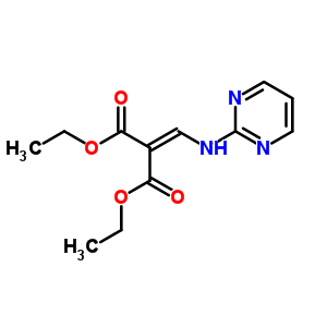 2-(嘧啶-2-氨基亚甲基)-丙二酸二乙酯结构式_21025-62-7结构式