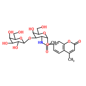 4-Methylumbelliferyl 2-acetamido-3-o-(β-d-galactopyranosyl)-α-d-galactopyranoside Structure,210357-36-1Structure