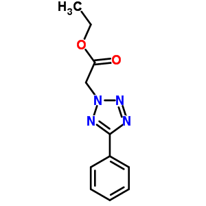 Ethyl 2-(5-phenyl-2h-1,2,3,4-tetraazol-2-yl)-acetate Structure,21054-65-9Structure