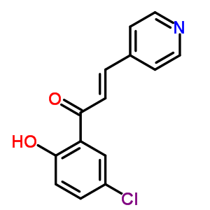 2-Propen-1-one,1-(5-chloro-2-hydroxyphenyl)-3-(4-pyridinyl)- Structure,2110-10-3Structure