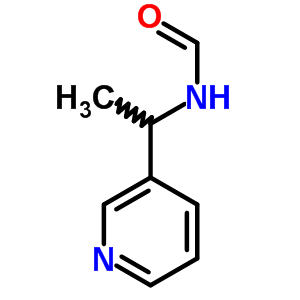 N-(1-吡啶-3-乙基)-甲酰胺结构式_21131-85-1结构式