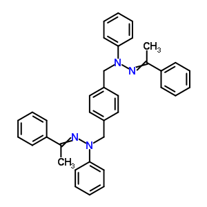 N-(1-苯基亚乙基氨基)-n-[[4-[[苯基-(1-苯基亚乙基氨基)氨基]甲基]苯基]甲基]苯胺结构式_21136-77-6结构式