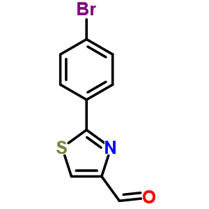 2-(4-Bromo-phenyl)-thiazole-4-carbaldehyde Structure,21166-30-3Structure