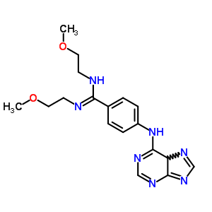 N,n-bis(2-methoxyethyl)-4-(5h-purin-6-ylamino)benzenecarboximidamide Structure,21267-83-4Structure