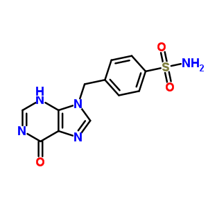 Benzenesulfonamide,4-[(1,6-dihydro-6-oxo-9h-purin-9-yl)methyl]- Structure,21267-97-0Structure